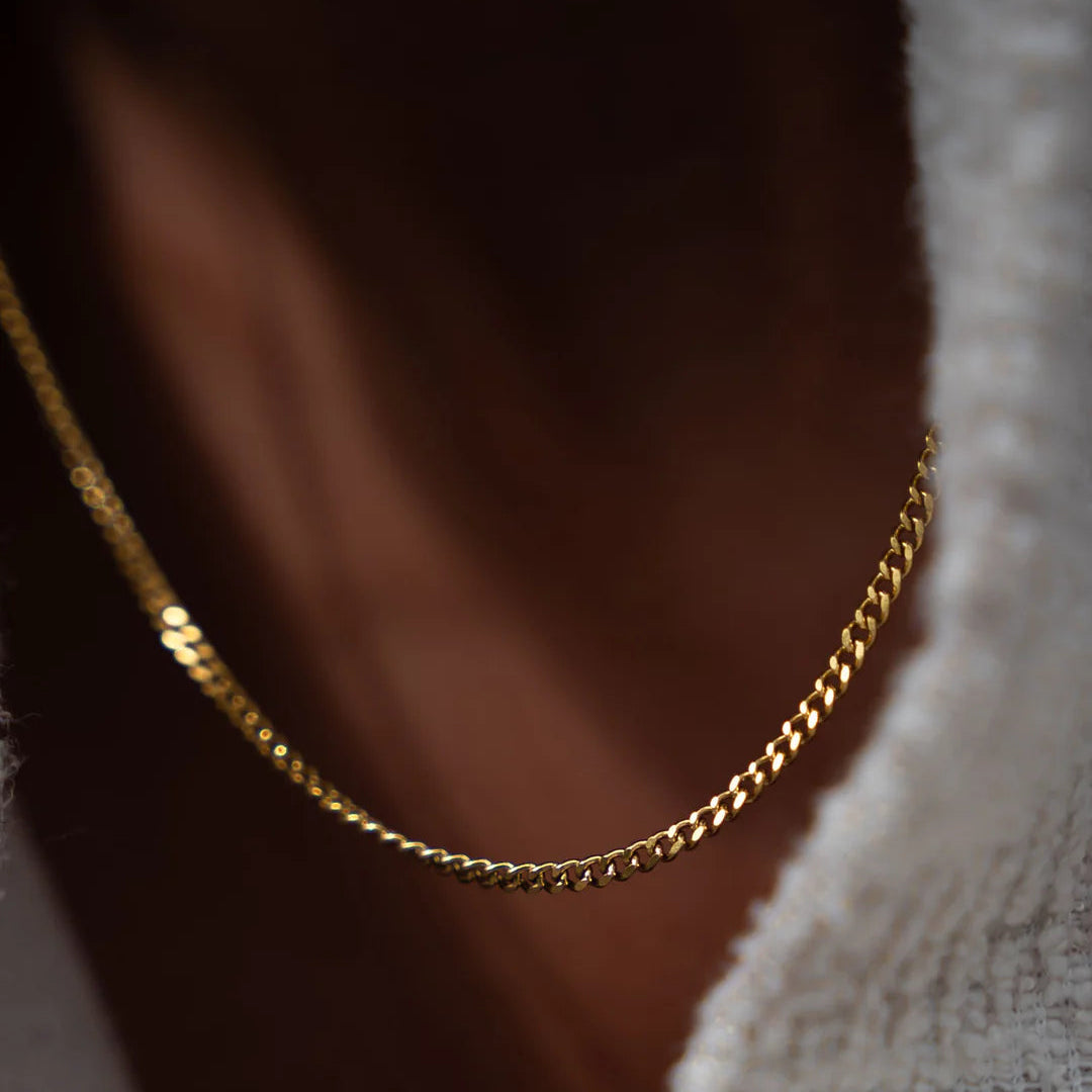Classic chain necklace 1.5MM (gold)