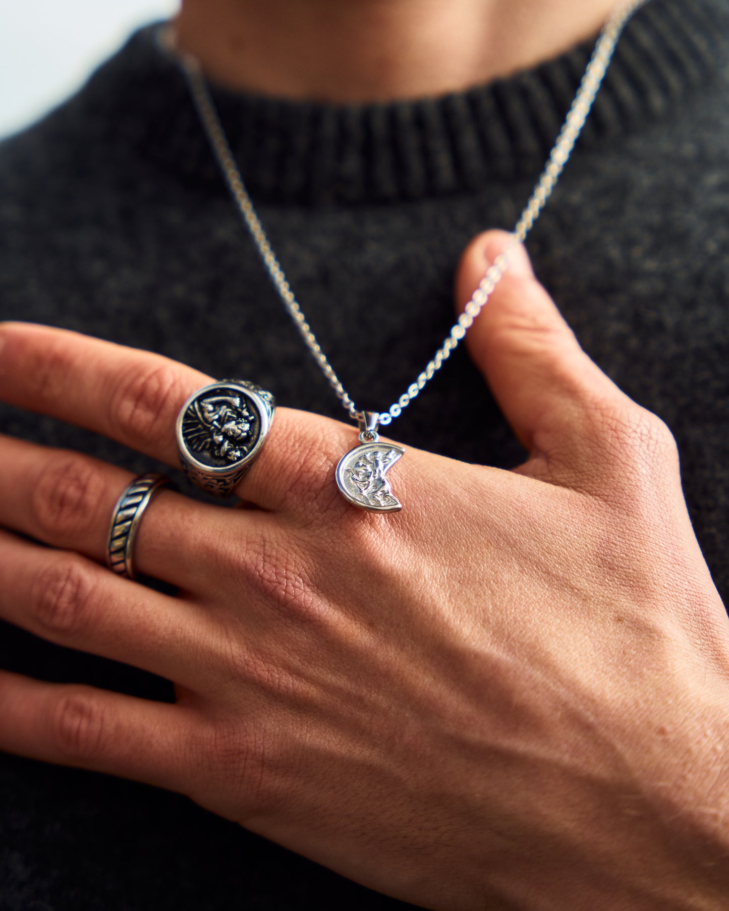 St. Christopher ring (silver)