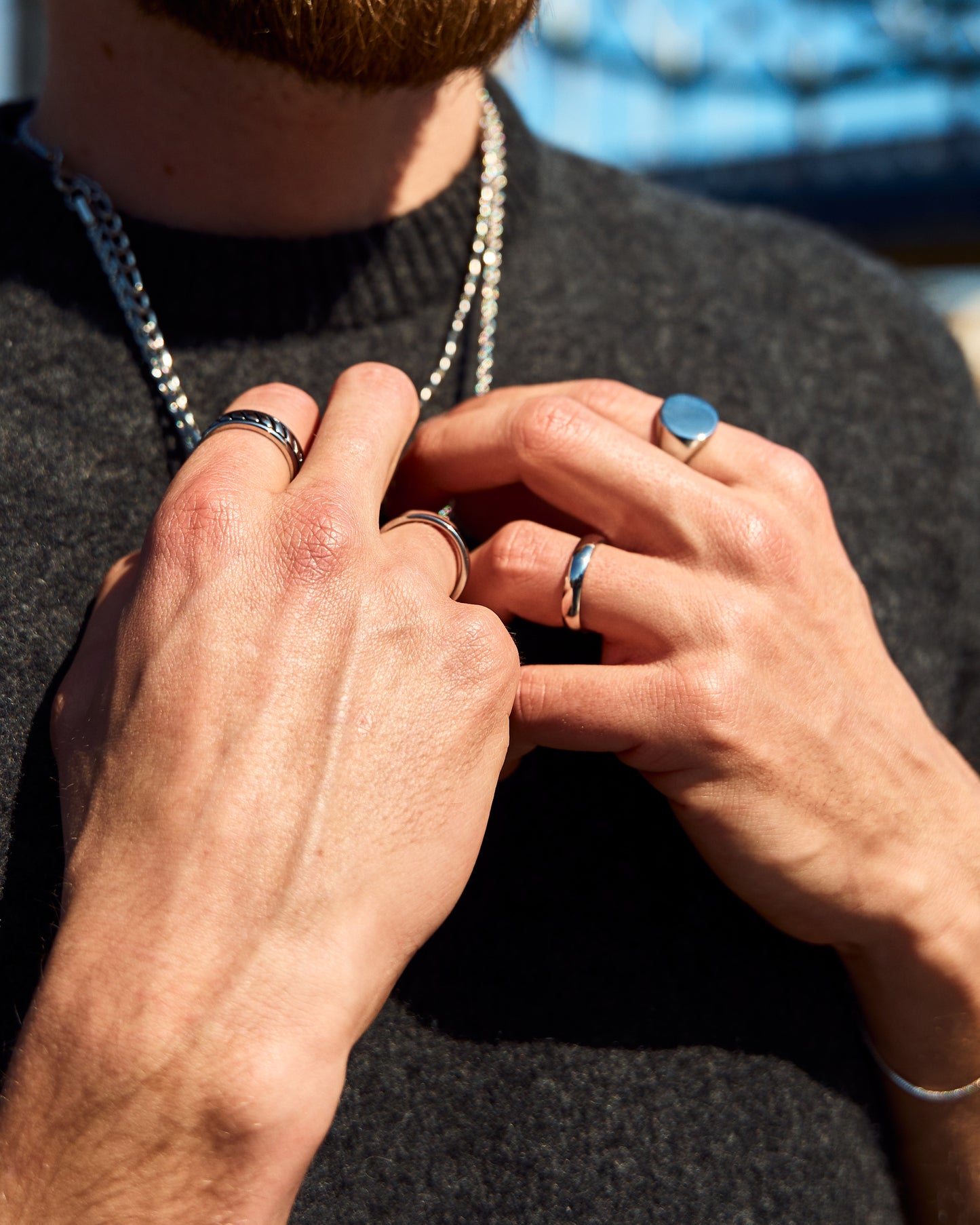 Round band ring (silver)