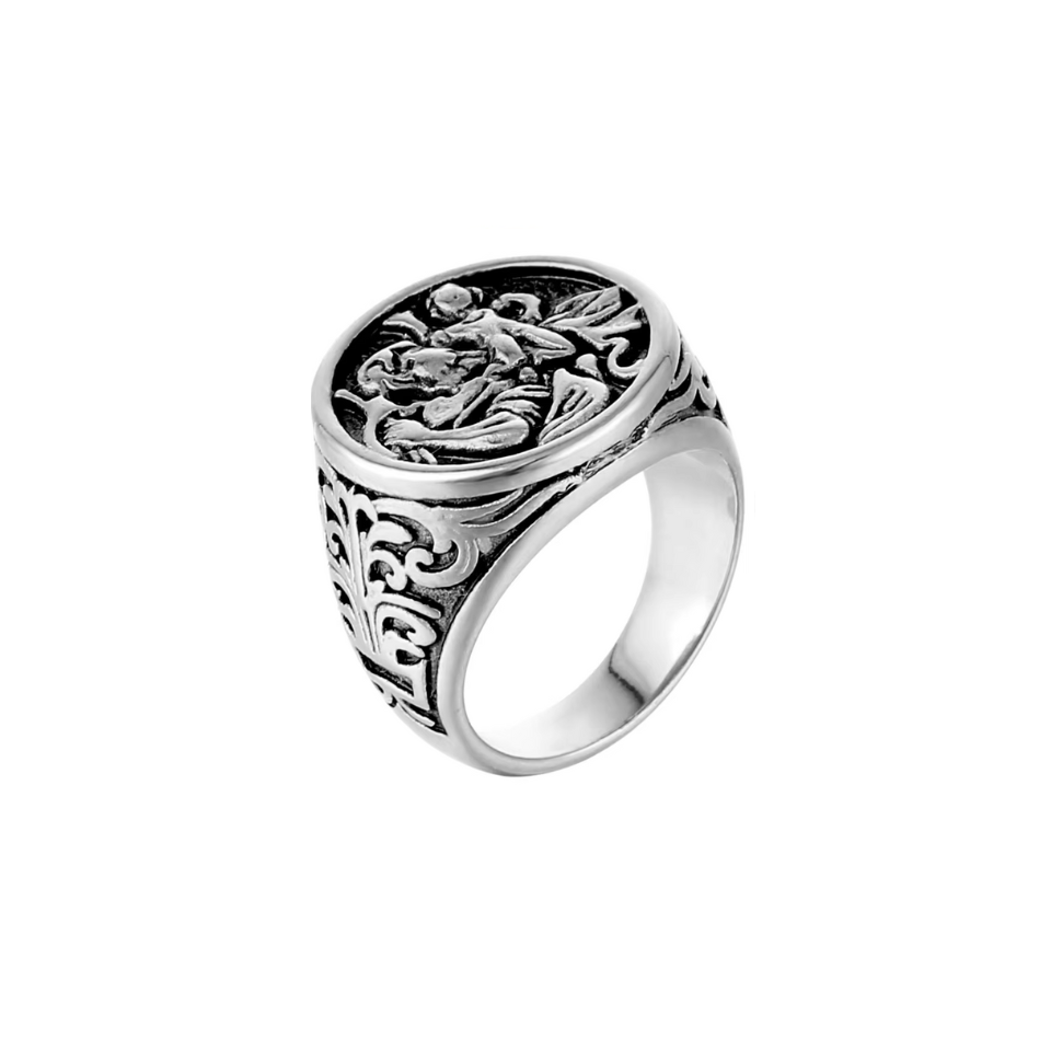 St. Christopher ring (silver)