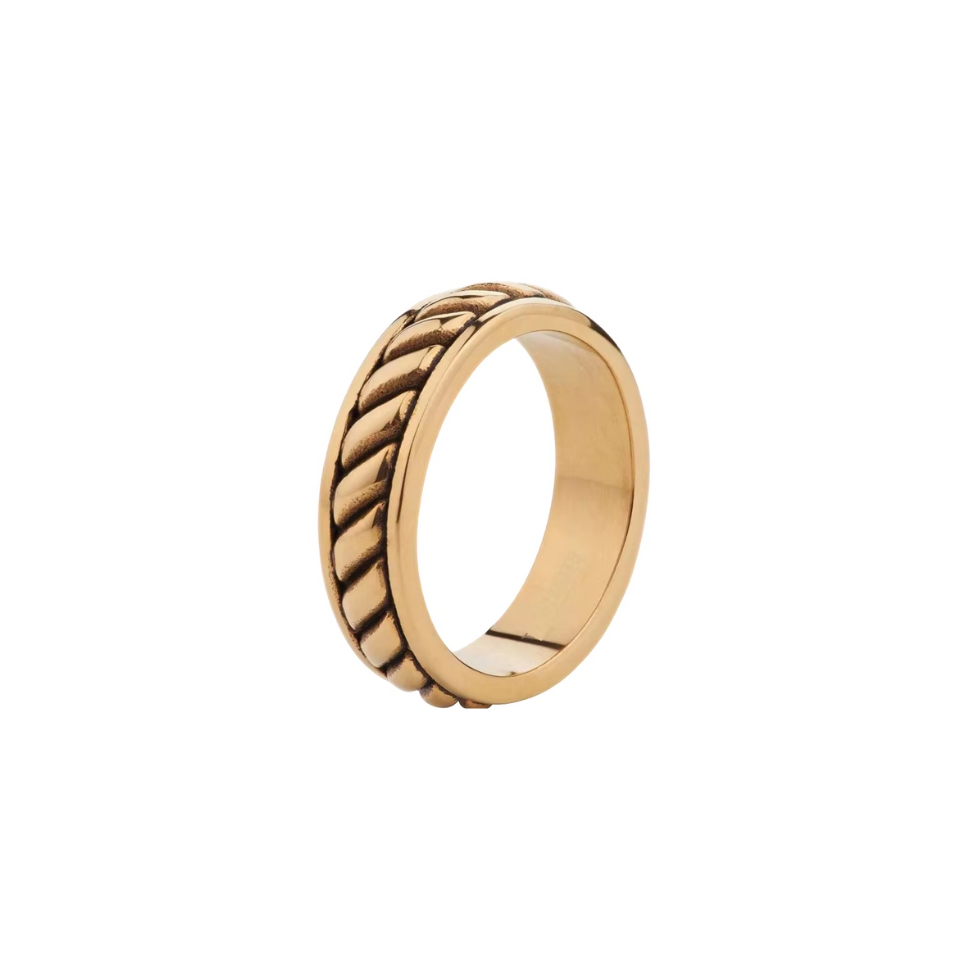 Rope ring (gold)