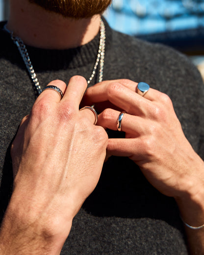 Round band ring (silver)