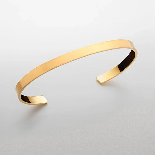 5MM unisize cuff bracelet (gold)