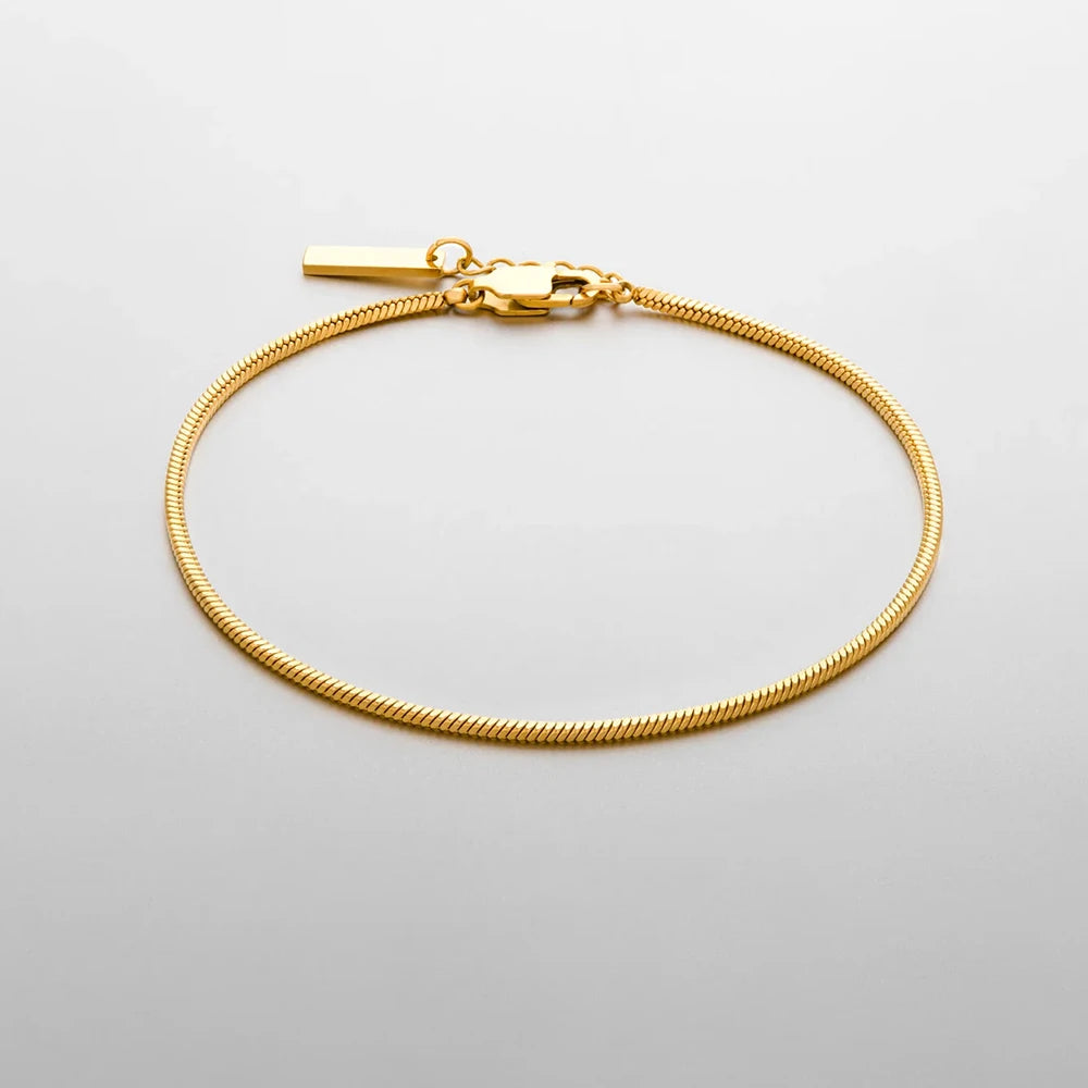 Square chain bracelet 1.5MM (gold)