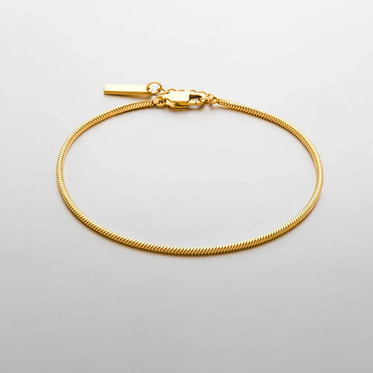 Square chain bracelet 1.5MM (gold)