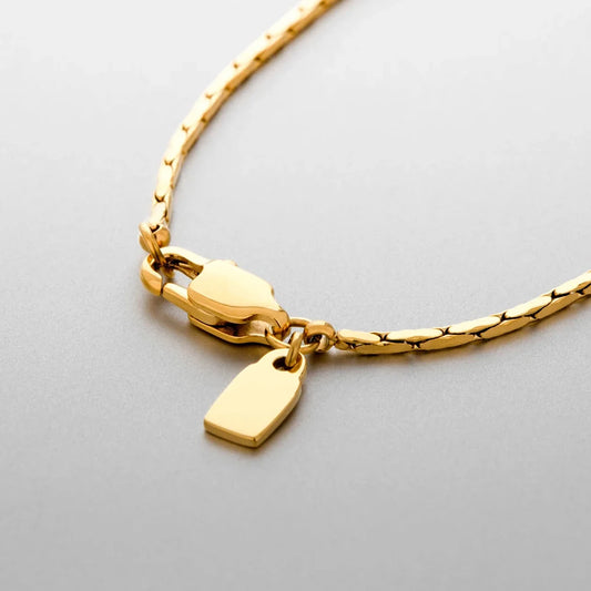 Wire chain necklace 1.5MM (gold)