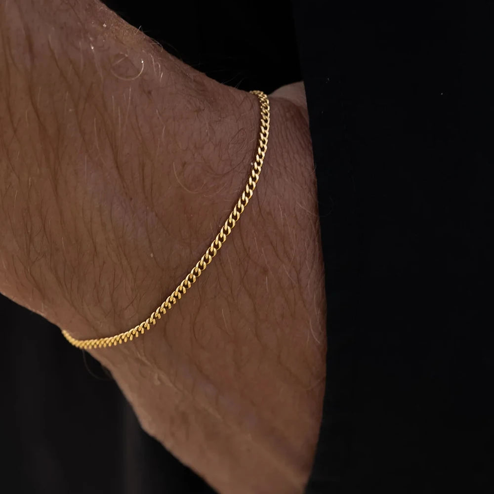 Classic chain bracelet 1.5MM (gold)