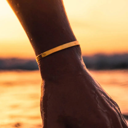 5MM unisize cuff bracelet (gold)