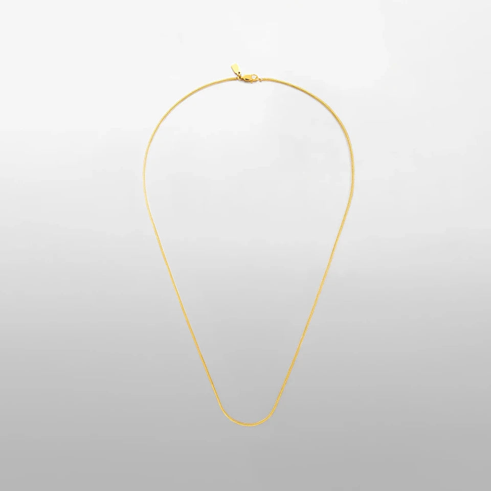 square chain necklace 1.5MM (gold)