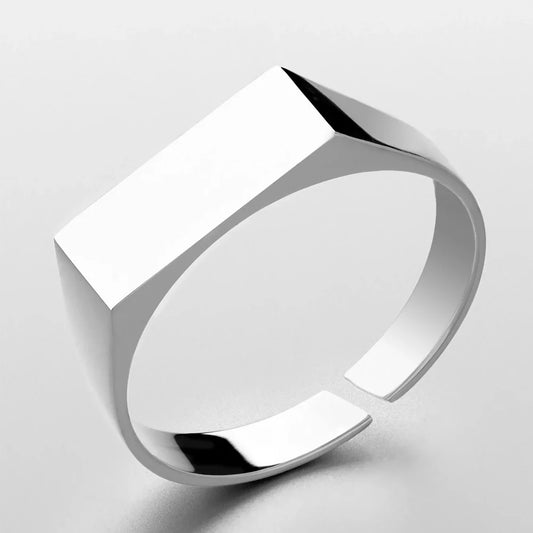 Unisize signet ring (silver)
