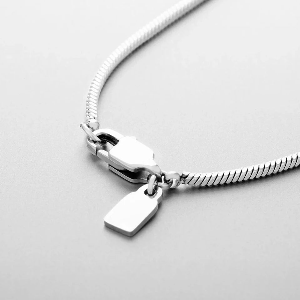 Square chain necklace 1.5MM (silver)
