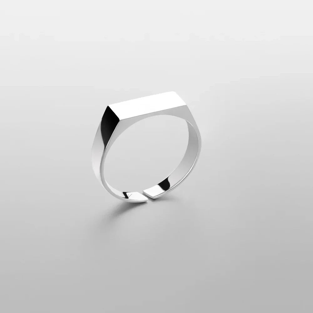 Unisize signet ring (silver)