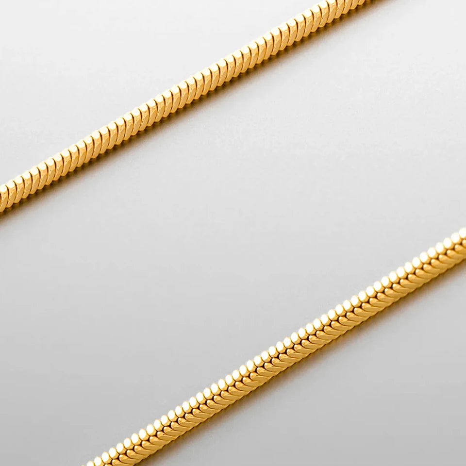 square chain necklace 1.5MM (gold)