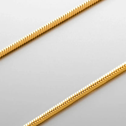 square chain necklace 1.5MM (gold)
