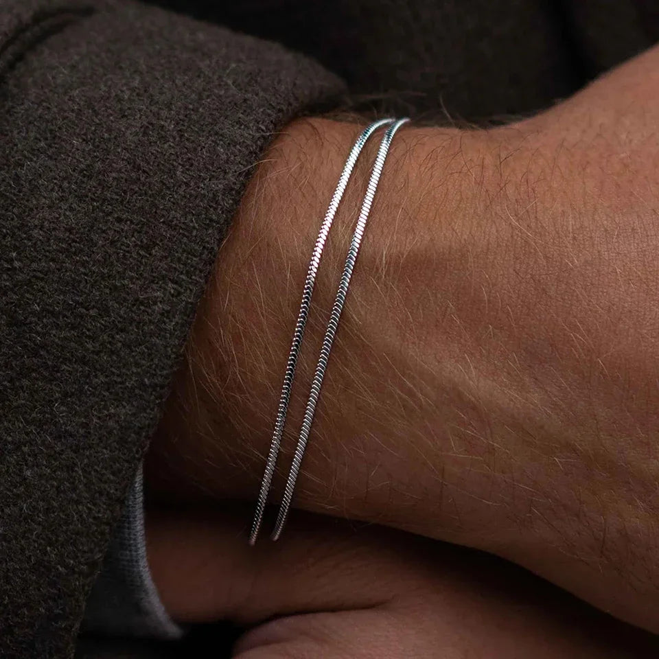 Square chain bracelet 1.5MM (silver)