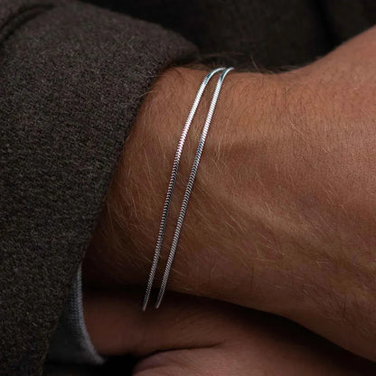 Square chain bracelet 1.5MM (silver)