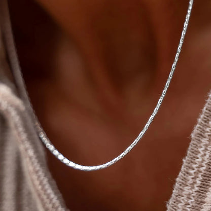 Wire chain necklace 1.5MM (silver)