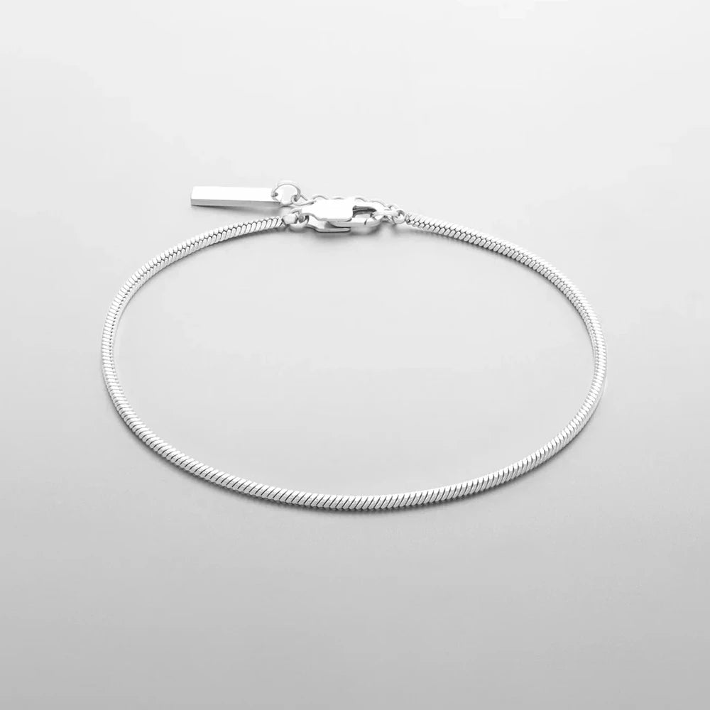 Square chain bracelet 1.5MM (silver)