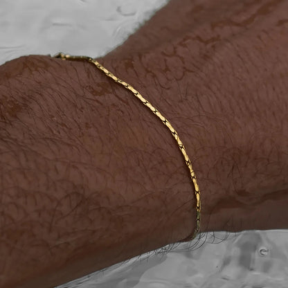Wire chain bracelet 1.5MM(gold)