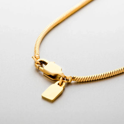 square chain necklace 1.5MM (gold)