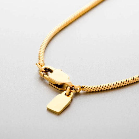 square chain necklace 1.5MM (gold)